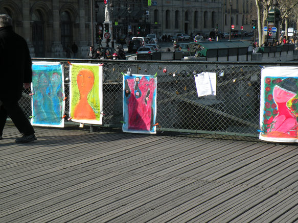  Oeuvres d'Art sur le pont des arts